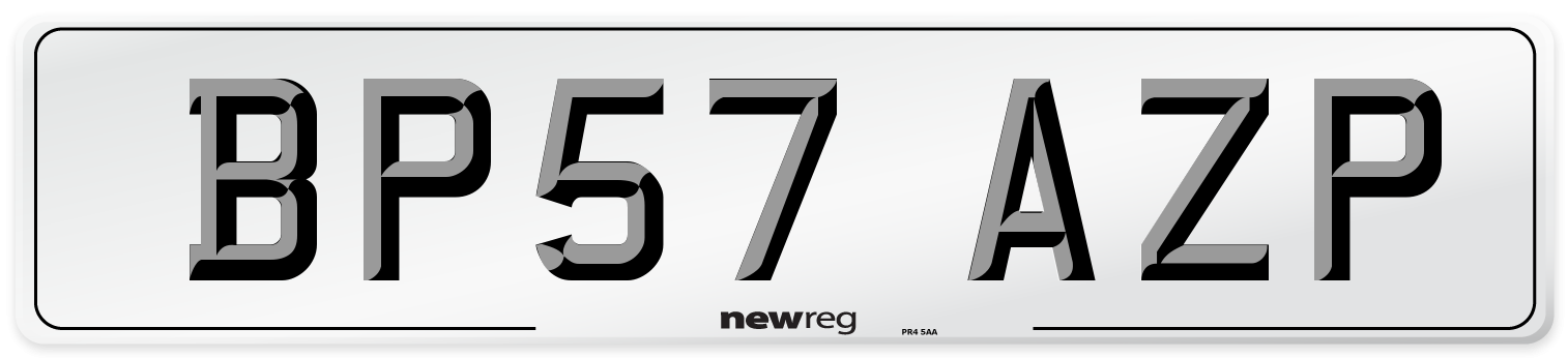 BP57 AZP Number Plate from New Reg